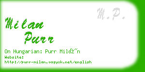 milan purr business card